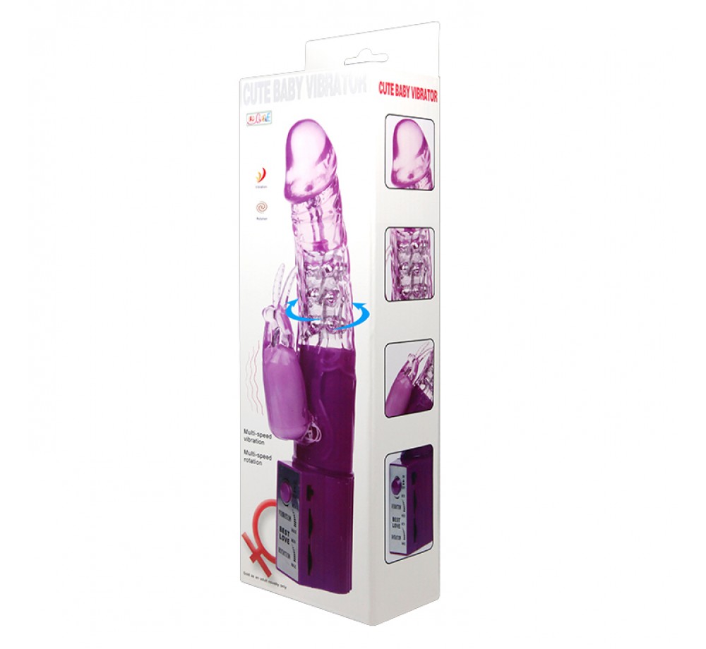 Вибратор с стимулятором клитора Cute baby vibrator, BW-004102 Вибратор с стимулятором клитора Cute baby vibrator, BW-004102