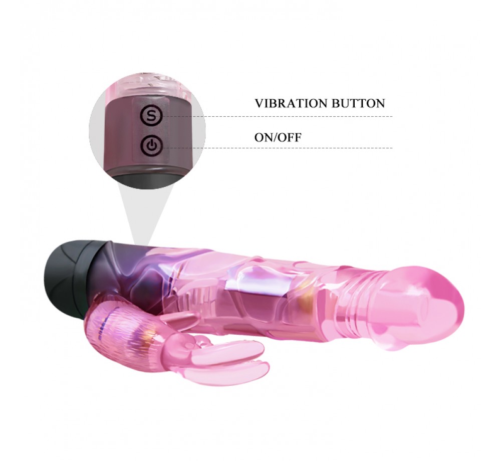 ВИБРАТОР С КЛИТОРАЛЬНЫМ ЗАЙЧИКОМ BAILE BW-041009 ВИБРАТОР С КЛИТОРАЛЬНЫМ ЗАЙЧИКОМ BAILE BW-041009