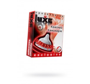 ПРЕЗЕРВАТИВЫ LUXE, EXCLUSIVE, «КРАСНЫЙ КАМИКАДЗЕ», 18 СМ, 5,2 СМ, 1 ШТ. ПРЕЗЕРВАТИВЫ LUXE, EXCLUSIVE, «КРАСНЫЙ КАМИКАДЗЕ», 18 СМ, 5,2 СМ, 1 ШТ.