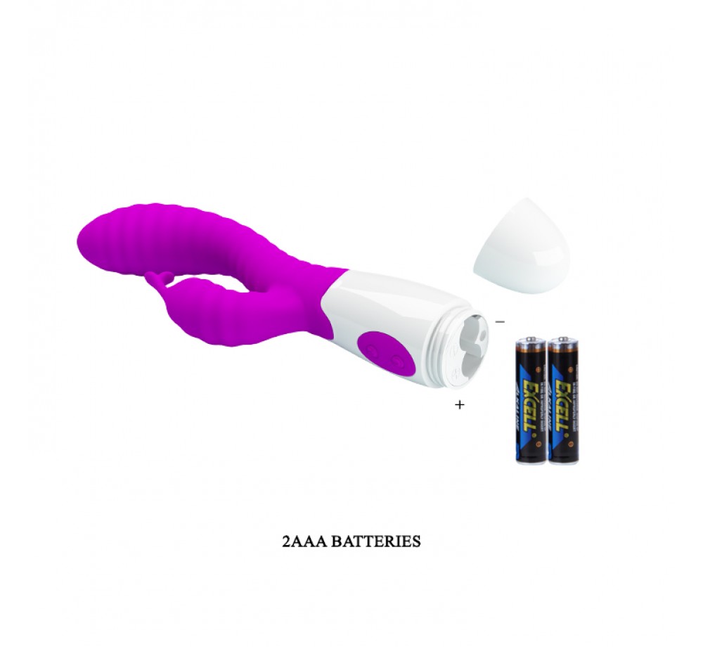 Вибратор силиконовый Pete 20 см, BI-014705, фиолетовый Вибратор силиконовый Pete 20 см, BI-014705, фиолетовый