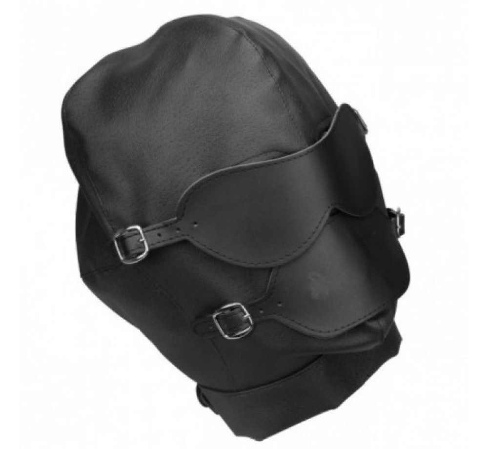 МАСКА + КЛЯП-ШАР ЦВЕТ ЧЁРНЫЙ, (КОЖА)