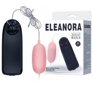 Виброяйцо из TPR и ABS-пластика Eleanora с хвостиком 9 см (BI-014027) 