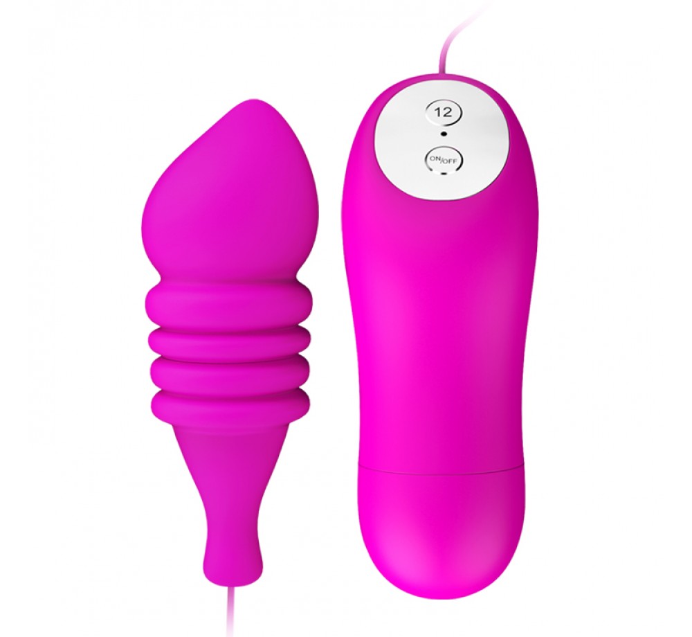 Вибропуля Pleasure Shell с рёбрышками и выносным пультом управления 8.8 см Вибропуля Pleasure Shell с рёбрышками и выносным пультом управления 8.8 см