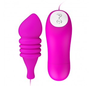 Вибропуля Pleasure Shell с рёбрышками и выносным пультом управления 8.8 см Вибропуля Pleasure Shell с рёбрышками и выносным пультом управления 8.8 см