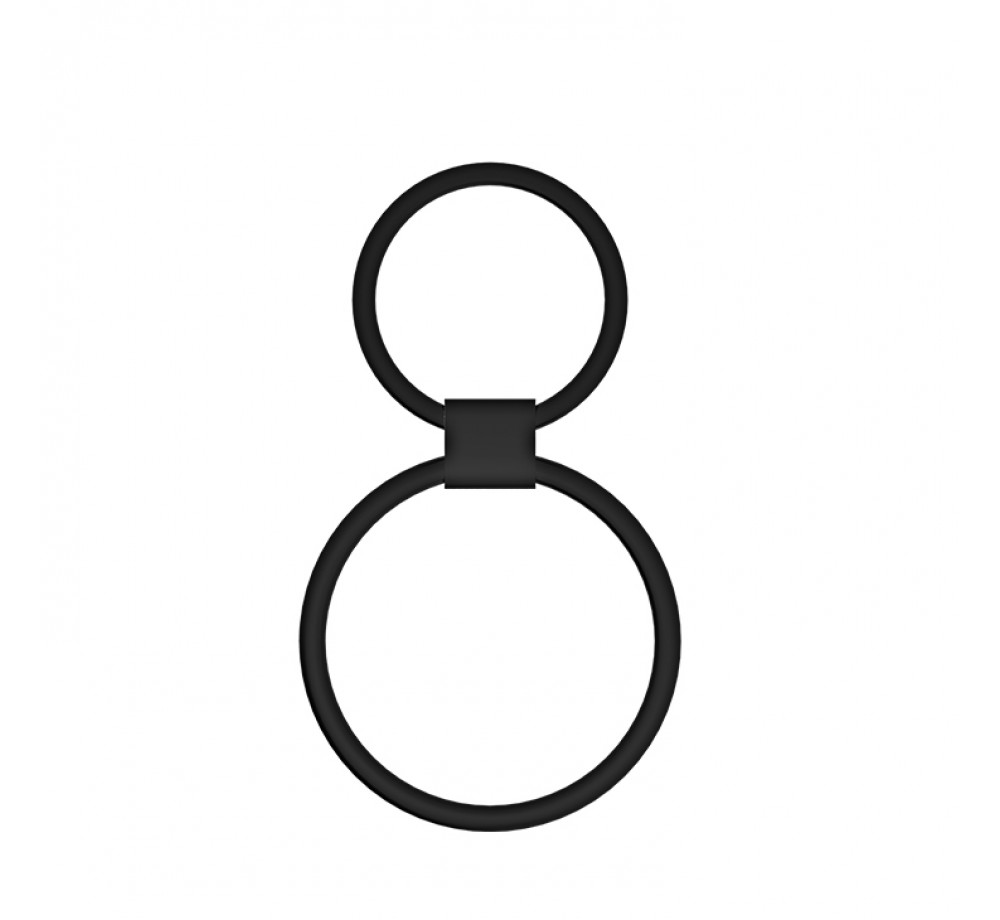 Эрекционное двойное кольцо Baile Rock Hard / BI-026014 Эрекционное двойное кольцо Baile Rock Hard / BI-026014