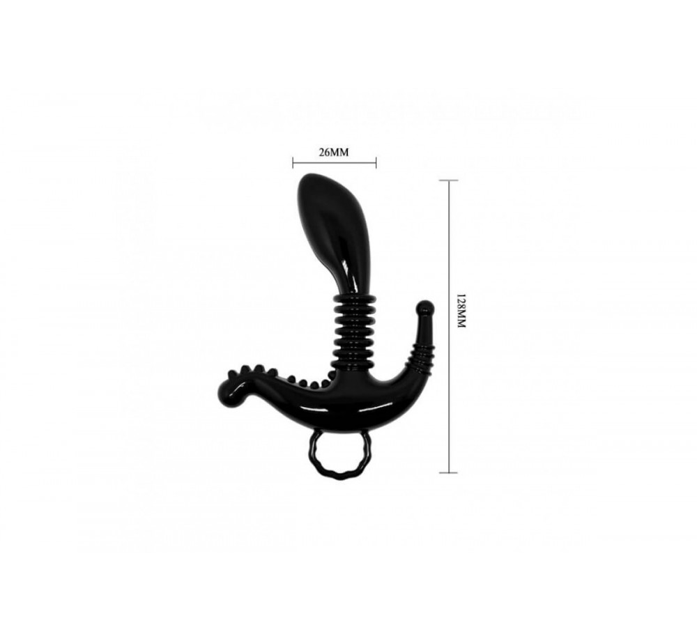 Стимулятор точки G, клитора и ануса,цвет черный Стимулятор точки G, клитора и ануса,цвет черный