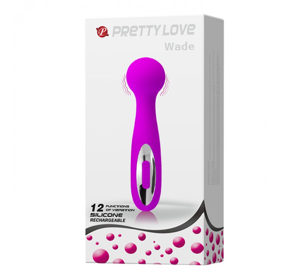 Вибратор силиконовый Wade 15 см (BI-014432), лиловый Вибратор силиконовый Wade 15 см (BI-014432), лиловый