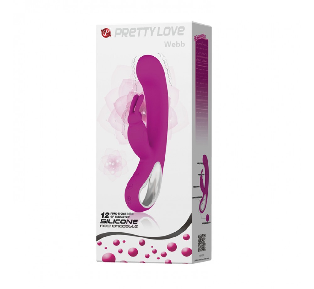 Вибратор силиконовый Webb,длина 21 см, цвет лиловый Вибратор силиконовый Webb,длина 21 см, цвет лиловый