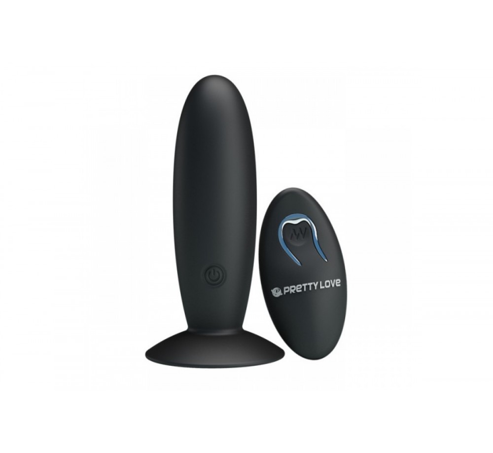 Анальная пробка с дистанционным пультом и 12 режимами вибрации, BI-040045W Анальная пробка с дистанционным пультом и 12 режимами вибрации, BI-040045W