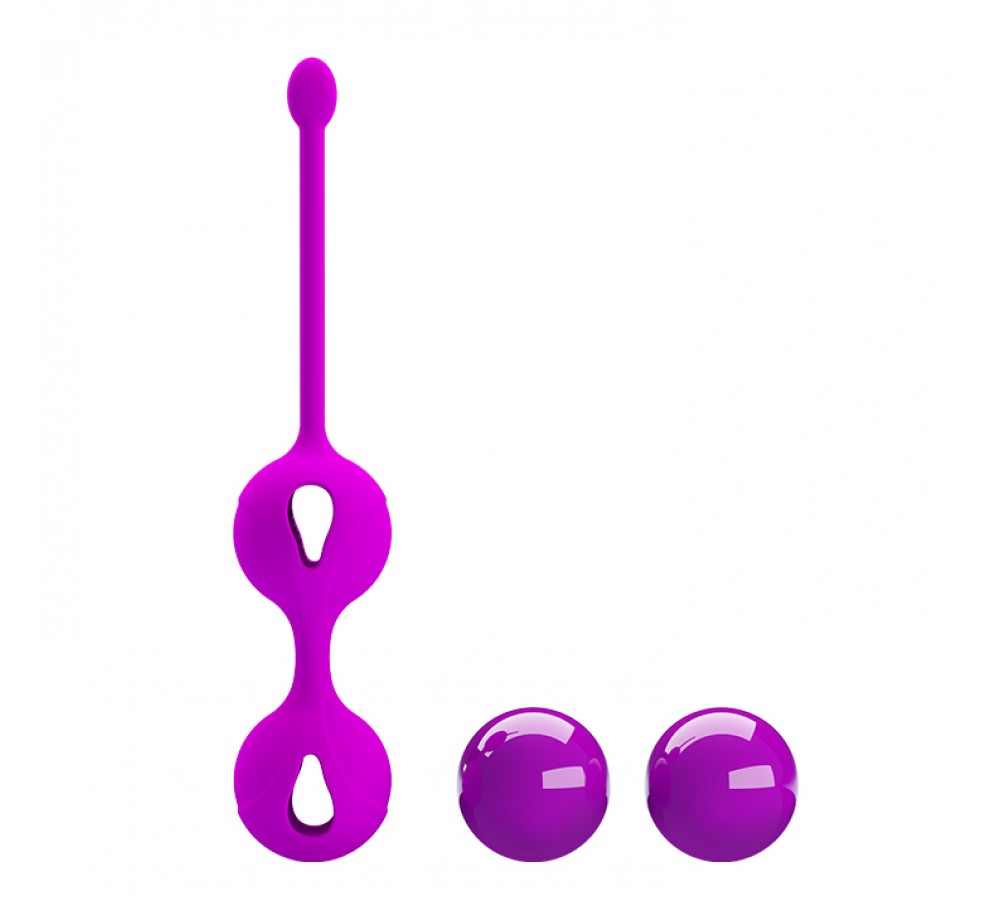 Утяжелённые вагинальные шарики со смещённым центром тяжести фиолетовые «Pretty Love» BI-014491 Утяжелённые вагинальные шарики со смещённым центром тяжести фиолетовые «Pretty Love» BI-014491