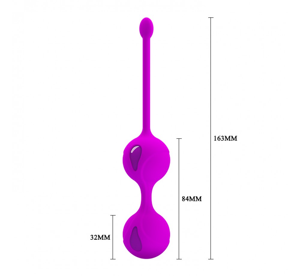 Утяжелённые вагинальные шарики со смещённым центром тяжести фиолетовые «Pretty Love» BI-014491 Утяжелённые вагинальные шарики со смещённым центром тяжести фиолетовые «Pretty Love» BI-014491