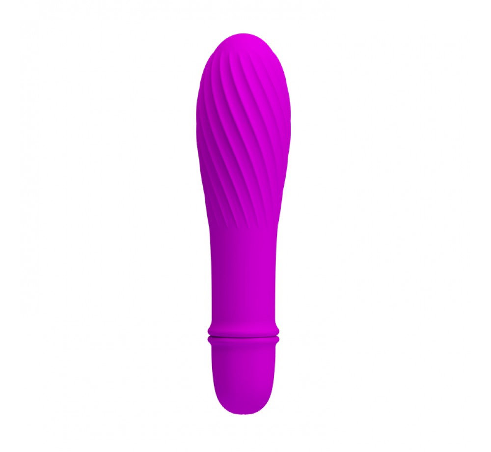 Классический мини вибратор с ребристой поверхностью Solomon , цвет в ассортименте Классический мини вибратор с ребристой поверхностью Solomon , цвет в ассортименте