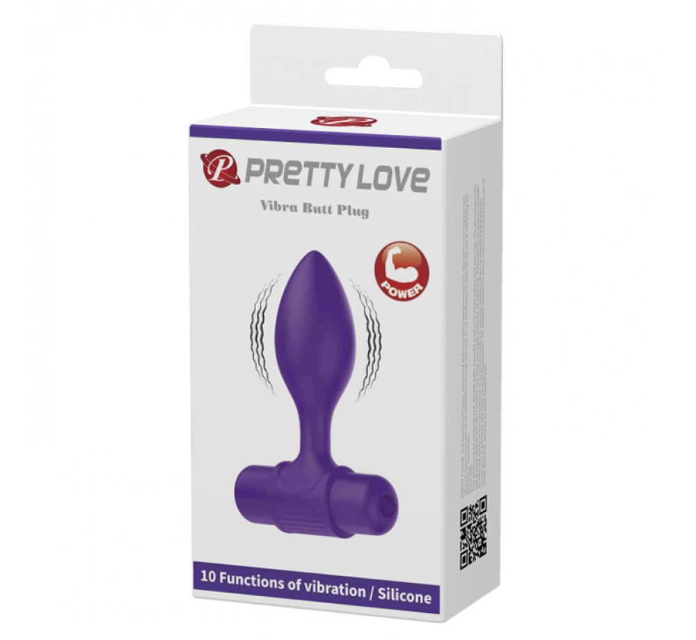 Анальная вибропробка Vibra butt plug BI-040077 8.6 см Анальная вибропробка Vibra butt plug BI-040077 8.6 см