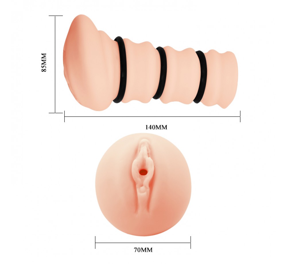 Мастурбатор для пениса Baile Crazy Bull Rossi Flesh 3D , BM-009150H Мастурбатор для пениса Baile Crazy Bull Rossi Flesh 3D , BM-009150H