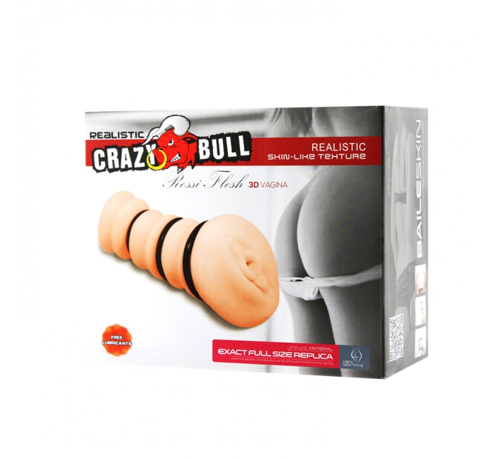 Мастурбатор для пениса Baile Crazy Bull Rossi Flesh 3D , BM-009150H Мастурбатор для пениса Baile Crazy Bull Rossi Flesh 3D , BM-009150H