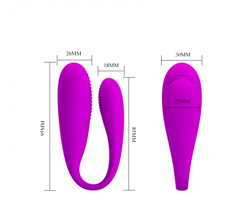 Вибромассажер для пар Aldrich на пульте ДУ, BI-014430 Вибромассажер для пар Aldrich на пульте ДУ, BI-014430