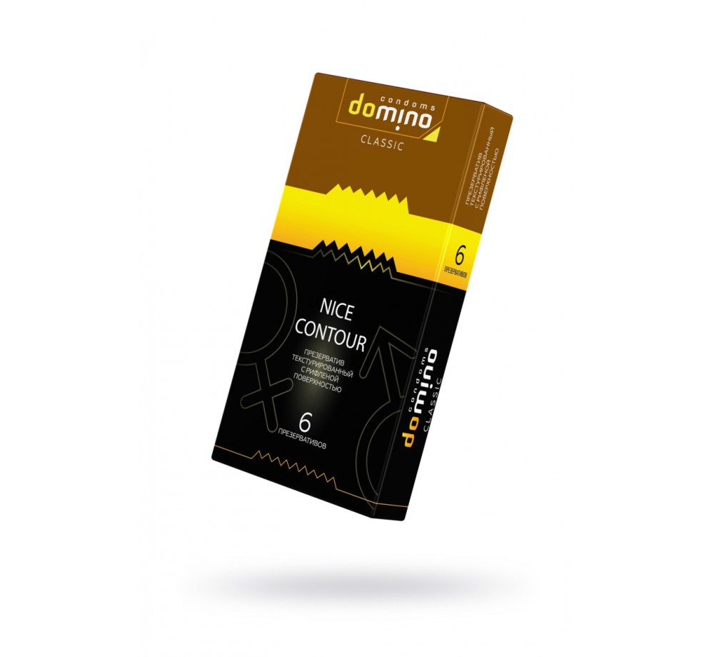 Презервативы Domino, classic, nice contour, 18 см, 5,2 см, 6 шт.