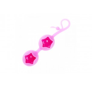 Розовые вагинальные шарики из силикона, BI-014049-4