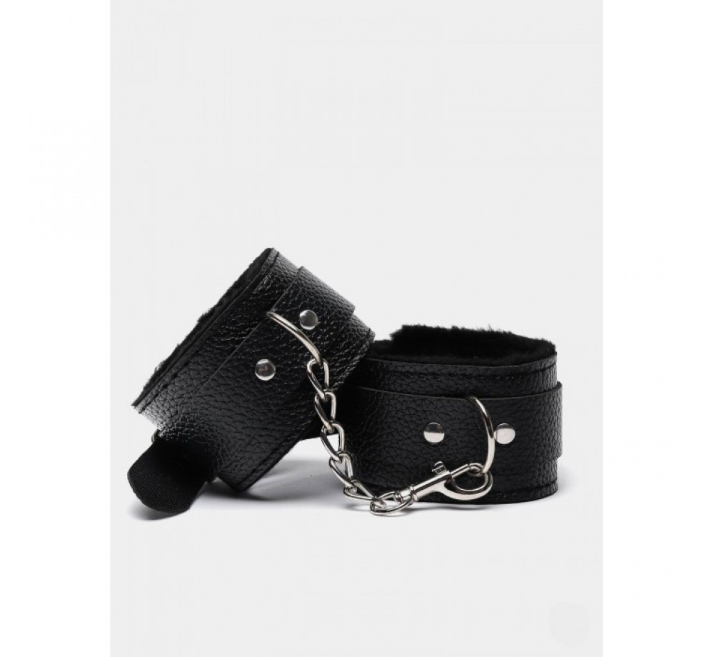 НАРУЧНИКИ С МЕХОМ, ЧЕРНЫЕ, АРТ 333-5N