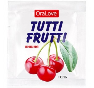 Пробник,Оральный гель Tutti-Frutti вишня 4 гр. Пробник,Оральный гель Tutti-Frutti вишня 4 гр.