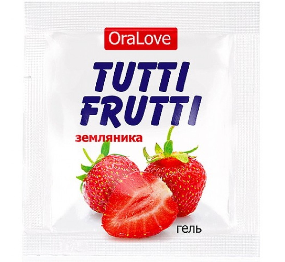 Пробник,оральный гель Tutti-Frutti земляника 4 гр.