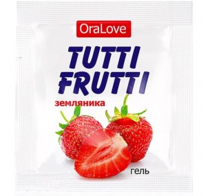 Пробник,оральный гель Tutti-Frutti земляника 4 гр. 