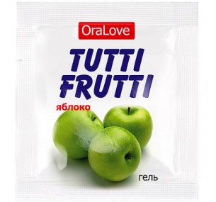Пробник,оральный гель Tutti-Frutti яблоко 4 гр. Пробник,оральный гель Tutti-Frutti яблоко 4 гр.