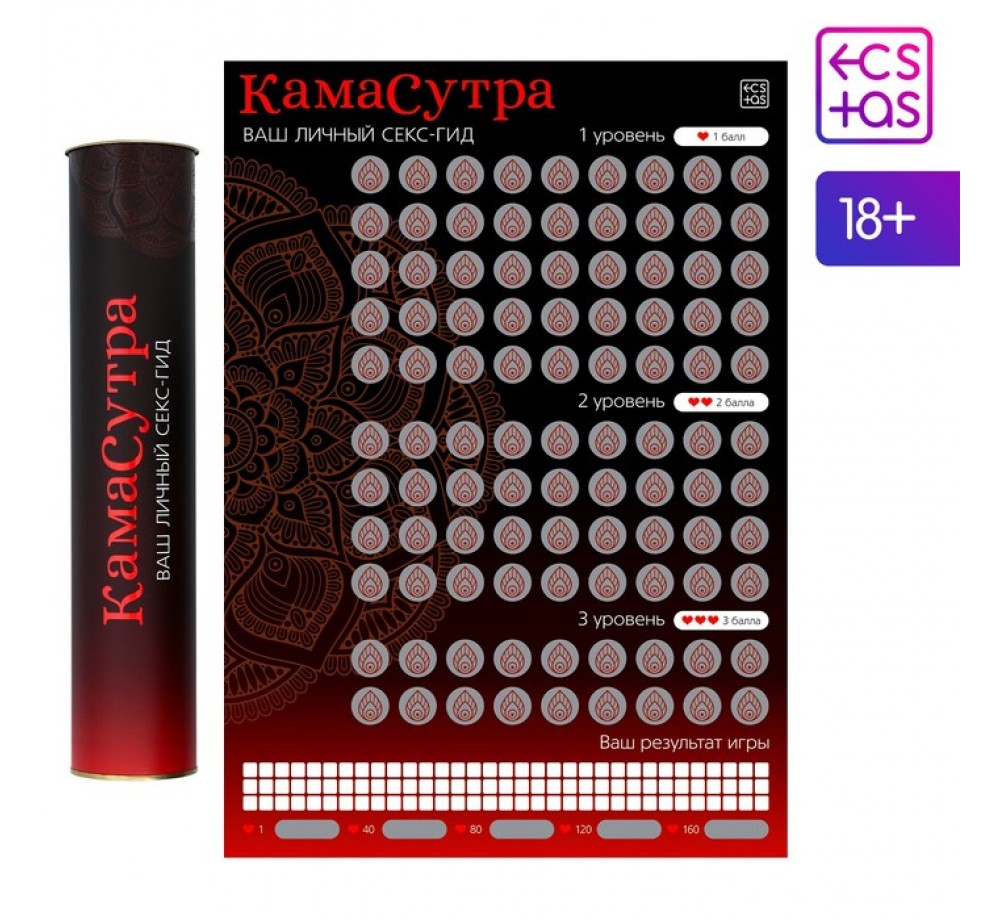Скретч-плакат"Секс-гид.Камасутра".