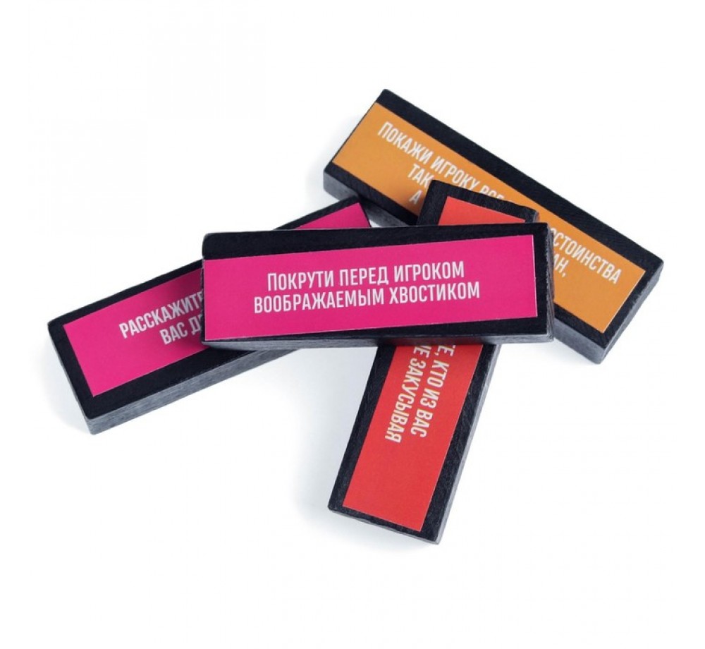 Игра Падающая башня «Искушение» с фантами, 54 бруска, 18+. Игра Падающая башня «Искушение» с фантами, 54 бруска, 18+.