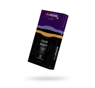 ПРЕЗЕРВАТИВЫ DOMINO, CLASSIC, COLOUR BEAUTY, ЛАТЕКС, 18 СМ, 5,2 СМ, 6 ШТ. 