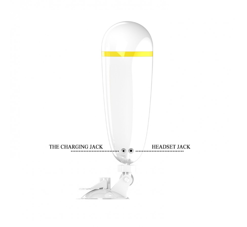 Мега-мастурбатор Sally(BM-00900T50-3), белый/золотой Мега-мастурбатор Sally(BM-00900T50-3), белый/золотой