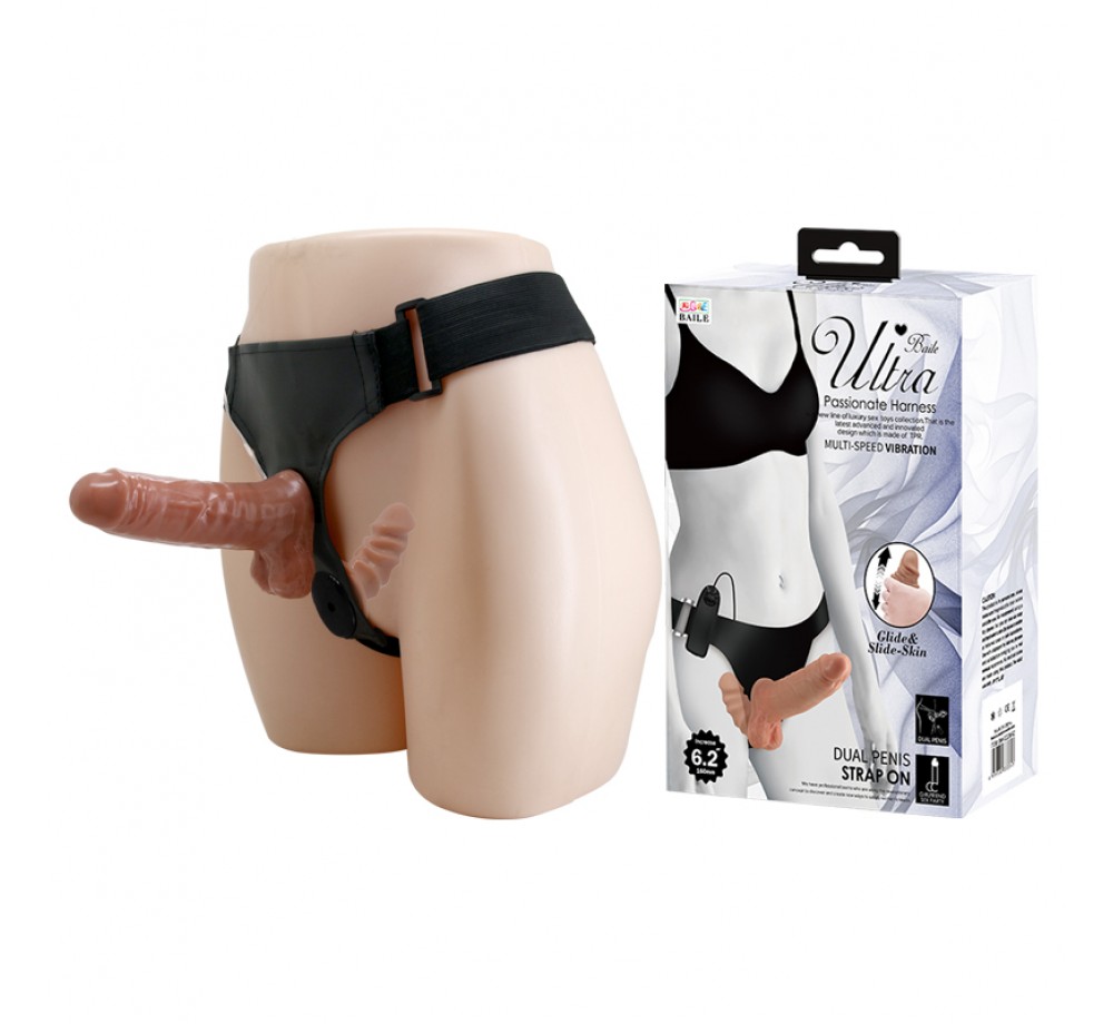 Страпон С вибрацией L рабочей части 135x85 мм D 40 мм арт. BW-022066Z