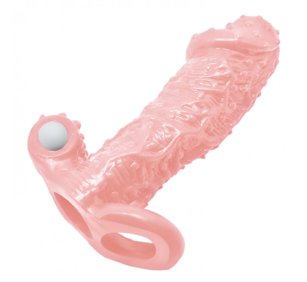 Насадка с вибрацией Brave men BI-016010-1 (телесная) Насадка с вибрацией Brave men BI-016010-1 (телесная)