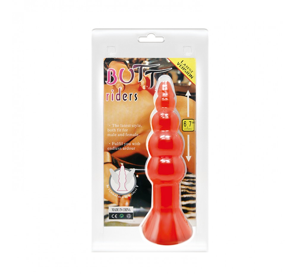 Пробка интимная Baile BI-017005 (красный)