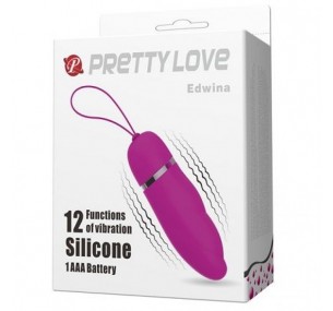 Виброяйцо «Edwina» Pretty Love, цвет фуксия, BI-014447