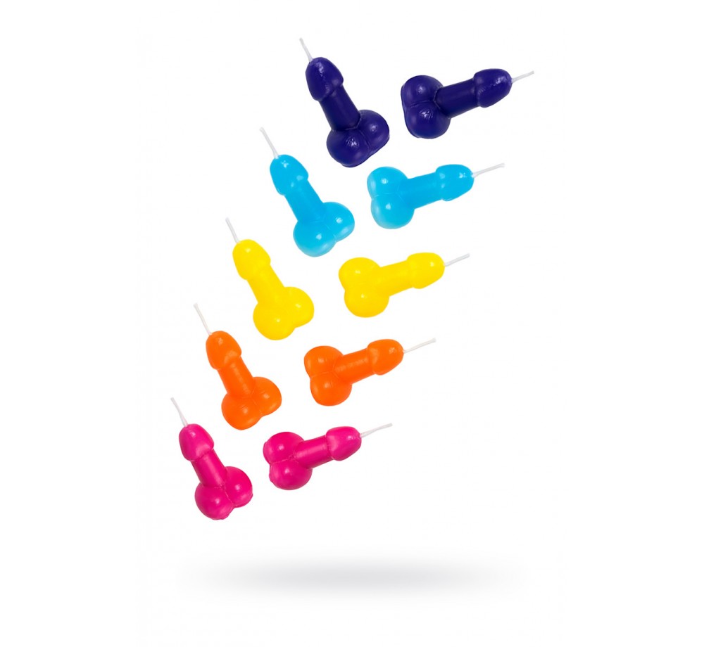 Набор свечи Pecado BDSM, «Мини-пенис», 10 шт.