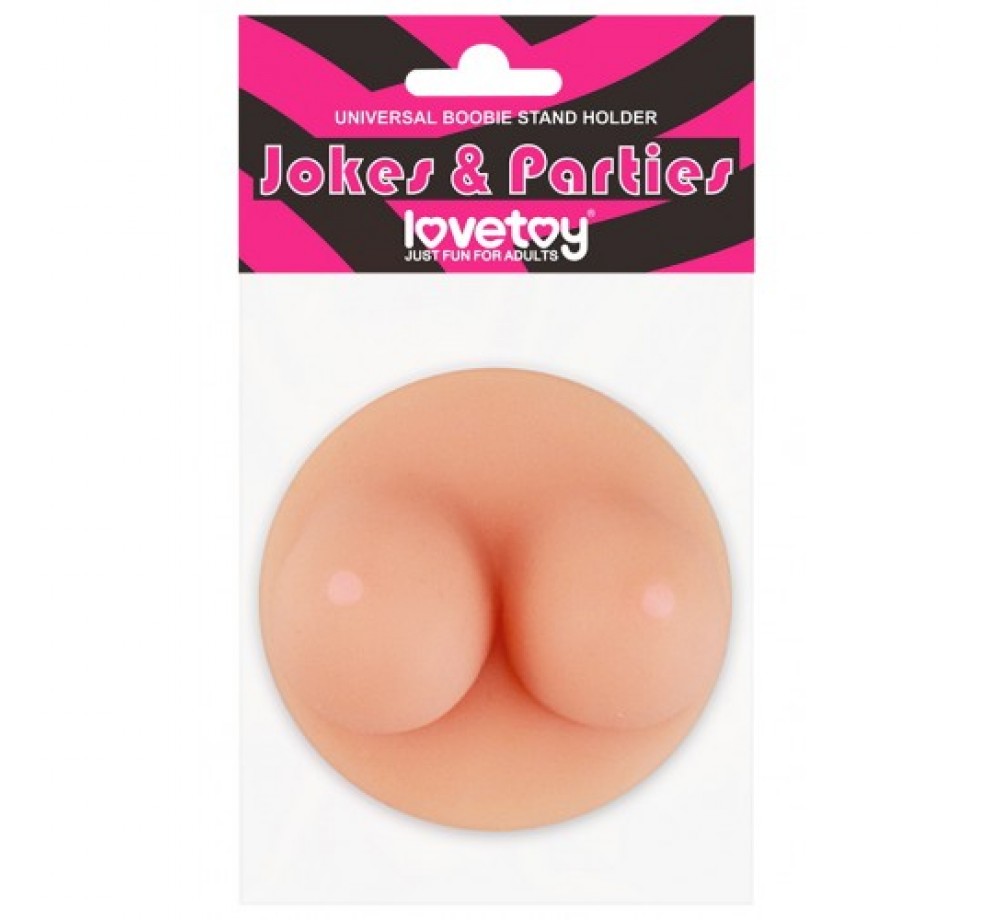 Сувенирная подставка для телефона грудь на присоске Universal Boobie Stand Holder