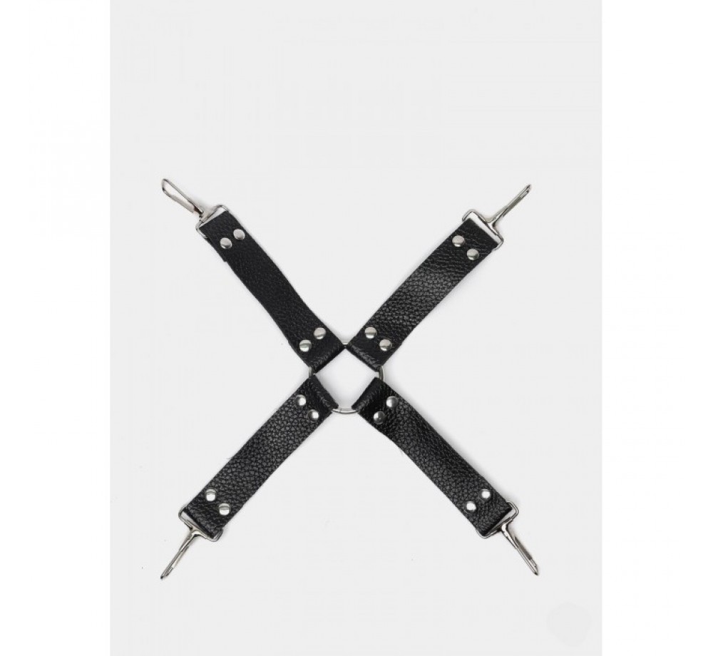 Бондажный БДСМ крест, цвет черный, 333-8