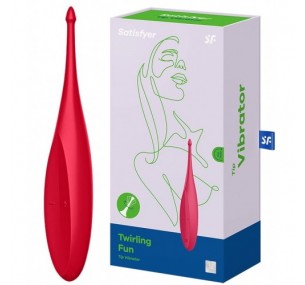 Точечный вибростимулятор Satisfyer Twirling Fun красный Точечный вибростимулятор Satisfyer Twirling Fun красный