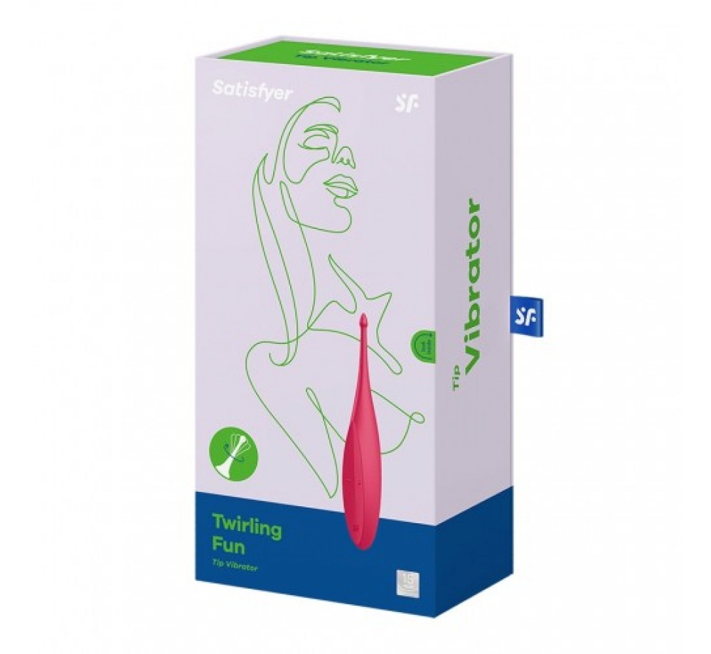 Точечный вибростимулятор Satisfyer Twirling Fun красный Точечный вибростимулятор Satisfyer Twirling Fun красный