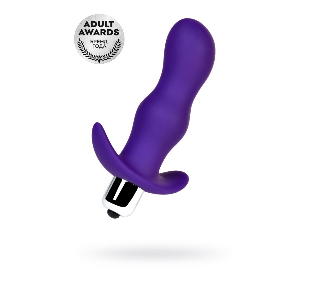 Анальная пробка с вибрацией A-Toys by TOYFA размера S, силикон, фиолетовая, 11,2 см Анальная пробка с вибрацией A-Toys by TOYFA размера S, силикон, фиолетовая, 11,2 см