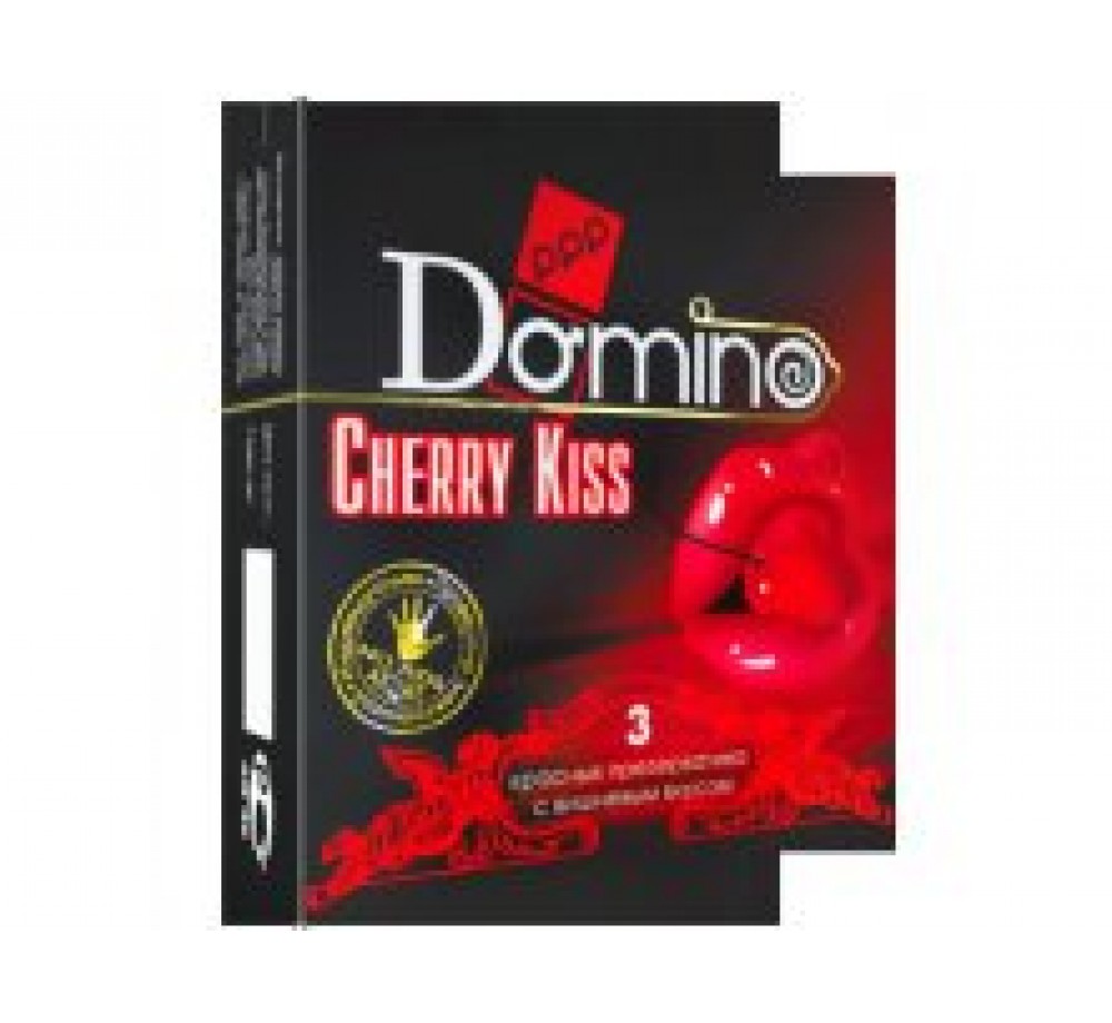 ПРЕЗЕРВАТИВЫ LUXE DOMINO PREMIUM CHERRY KISS 3 ШТ. В УПАКОВКЕ 