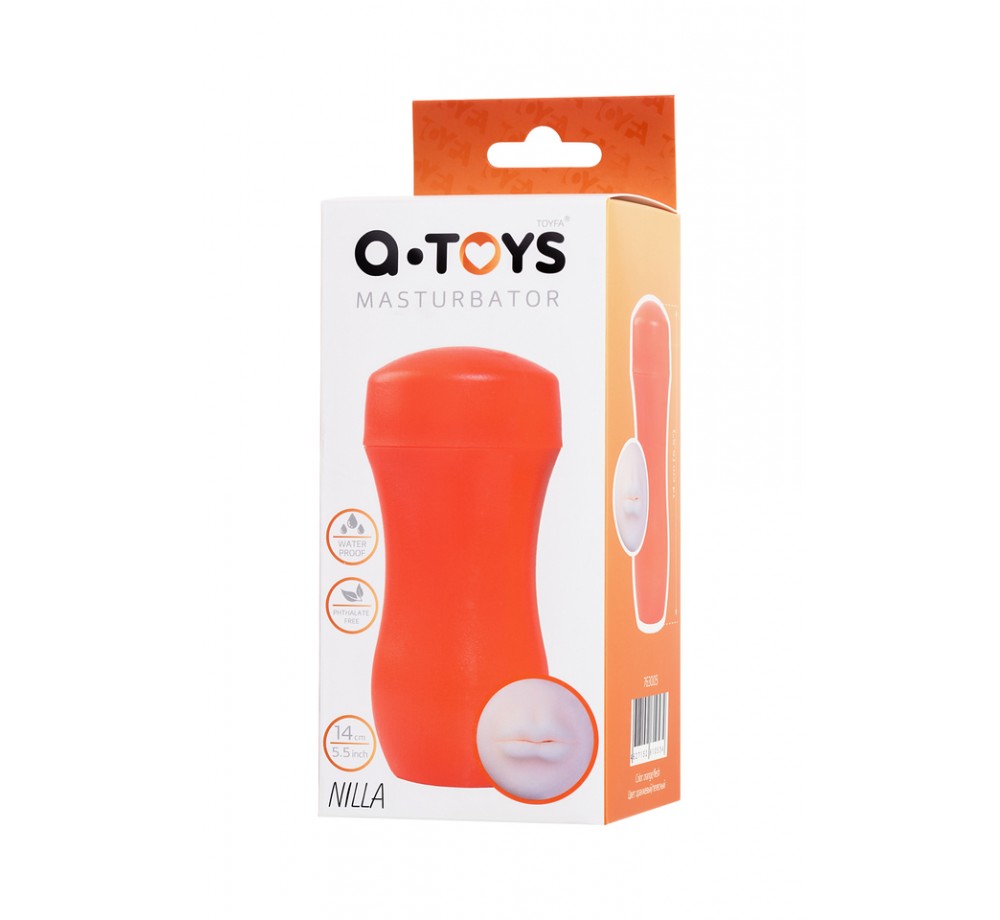 Мастурбатор TOYFA A-Toys Nilla, рот, TPE, оранжевый, 14 см Мастурбатор TOYFA A-Toys Nilla, рот, TPE, оранжевый, 14 см