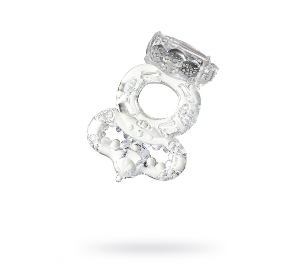 Виброкольцо TOYFA, TPE, прозрачный Виброкольцо TOYFA, TPE, прозрачный