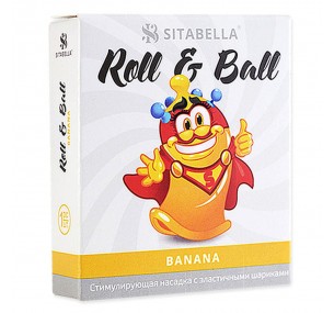 НАСАДКА СТИМУЛИРУЮЩАЯ SITABELLA R&B БАНАН 4 шарика арт. 1424 НАСАДКА СТИМУЛИРУЮЩАЯ SITABELLA R&B БАНАН 4 шарика арт. 1424