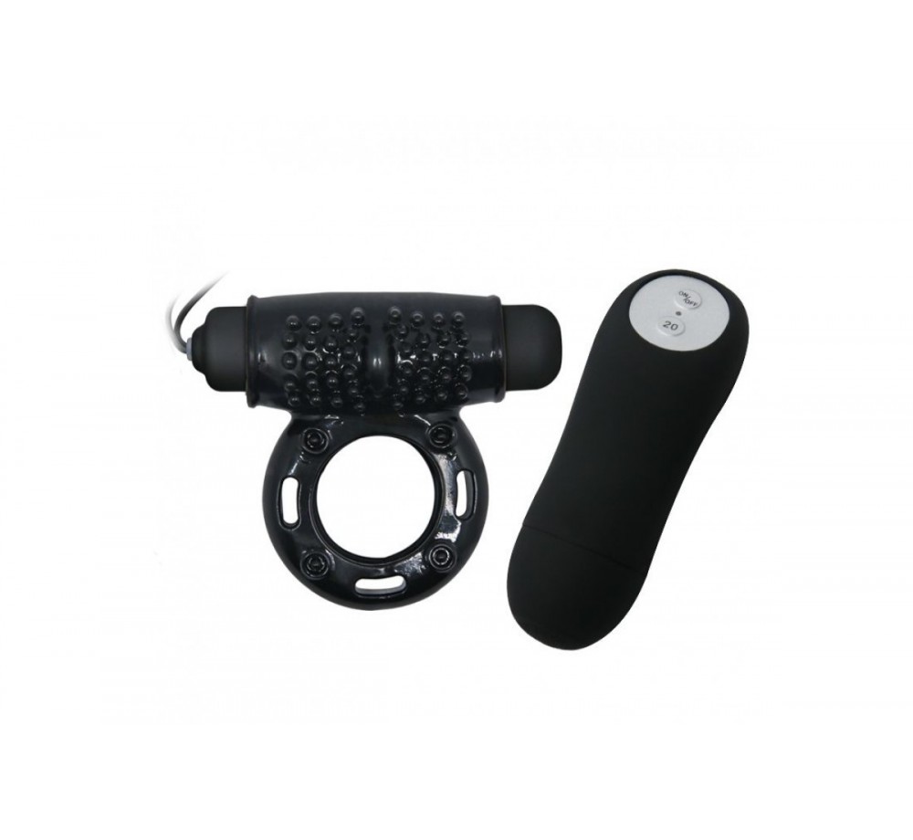 Вибрирующее кольцо для пениса с беспроводным пультом управления, арт BI-014331 Вибрирующее кольцо для пениса с беспроводным пультом управления, арт BI-014331