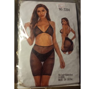 КОМПЛЕКТ ЛИФ И ЮБКА СО СТРАЗАМИ