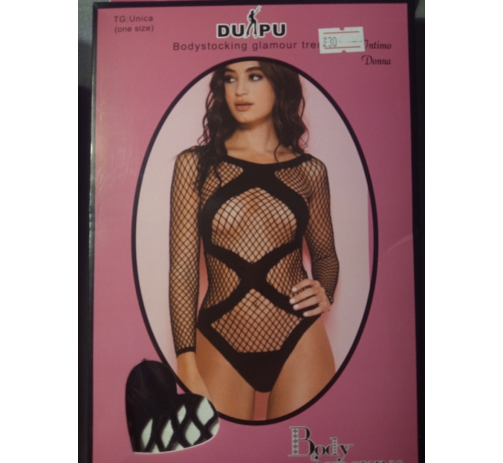 ЭРОТИЧЕСКОЕ БОДИ С ДЛИННЫМИ РУКАВАМИ ,ЧЕРНОЕ,Размер OS.