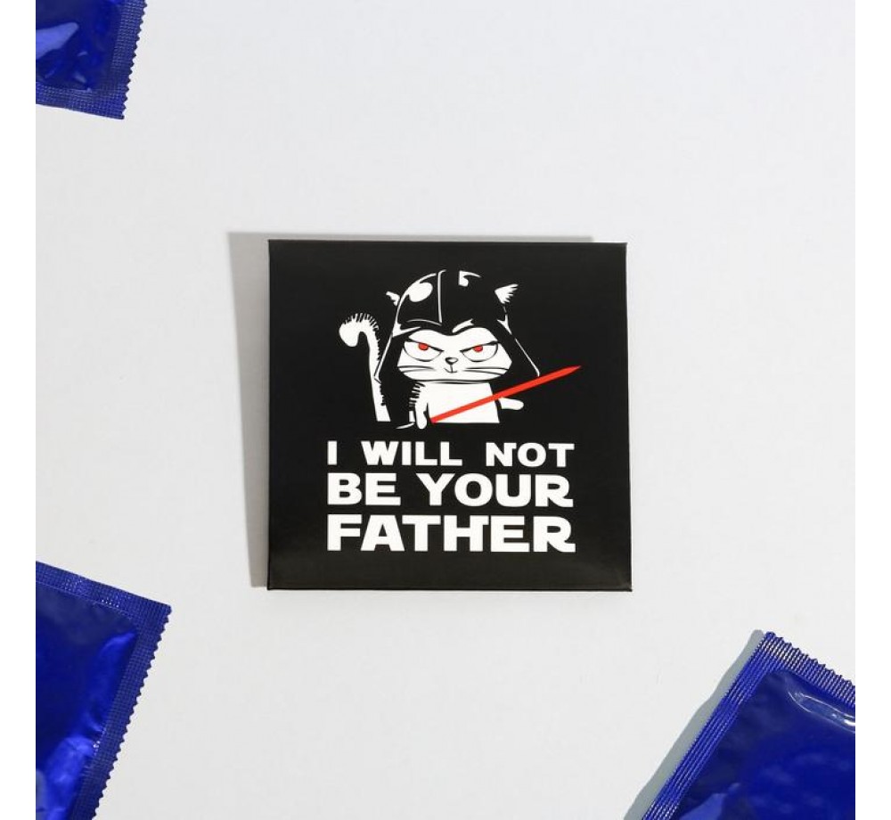 Чехол-конверт для презервативов «Кот», 8 × 8 см