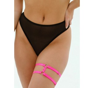 Подвязка на ногу и бедра ,стрепы, цвет розовый, черный Подвязка на ногу и бедра ,стрепы, цвет розовый, черный